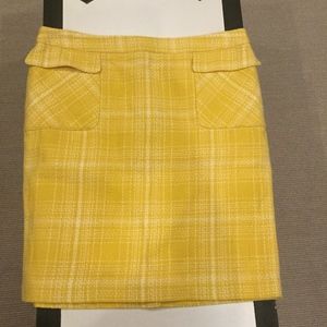 Halogen size 16 Bouclé yellow Pencil Skirt. NWT